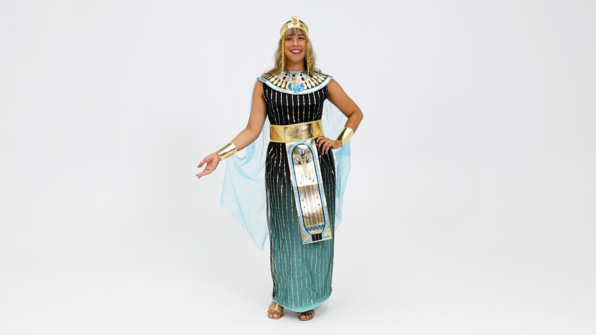 FUN5440AD Adult Teal Cleopatra Costume